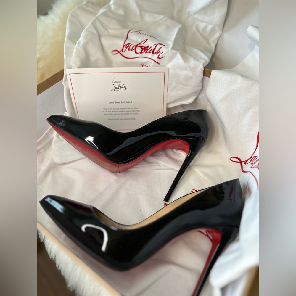 Christian Louboutin So Kate 120 mm patent pumps (size 8)